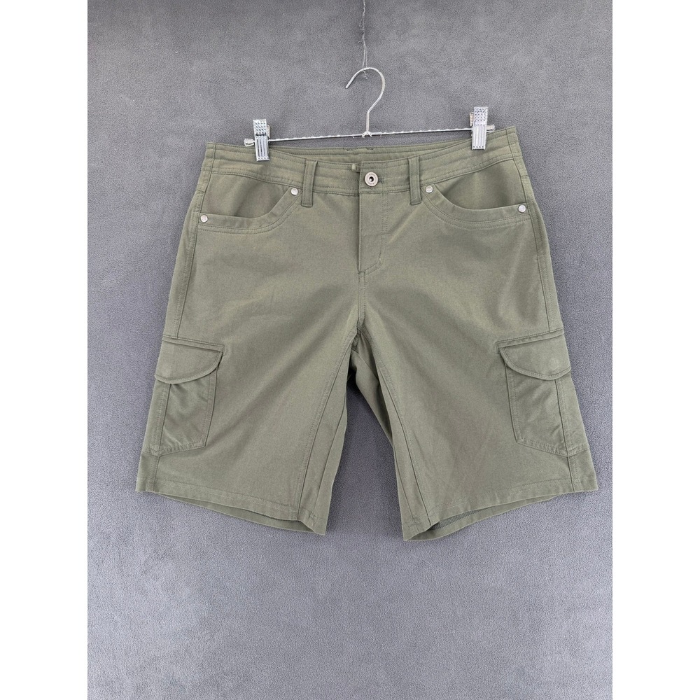 Kuhl Womens Olive Green Cargo Hiking Shorts Size 8 Style 6501 Fits 32x9.5